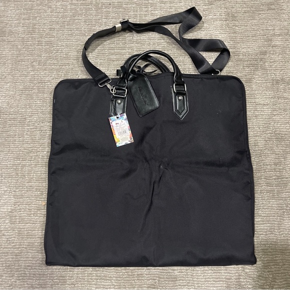 Robert Graham Men's Laptop Bag Briefcase Carry On Travel Tote Black Logo New Tag